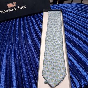 Vineyard Vines Blue and Green Silk Tie